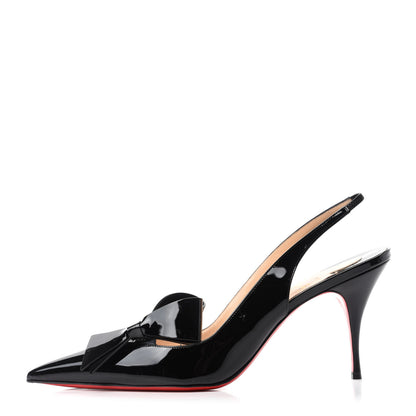 Christian Louboutin Patent Clare Nodo 80 Pumps 42 Black 1 of 8
