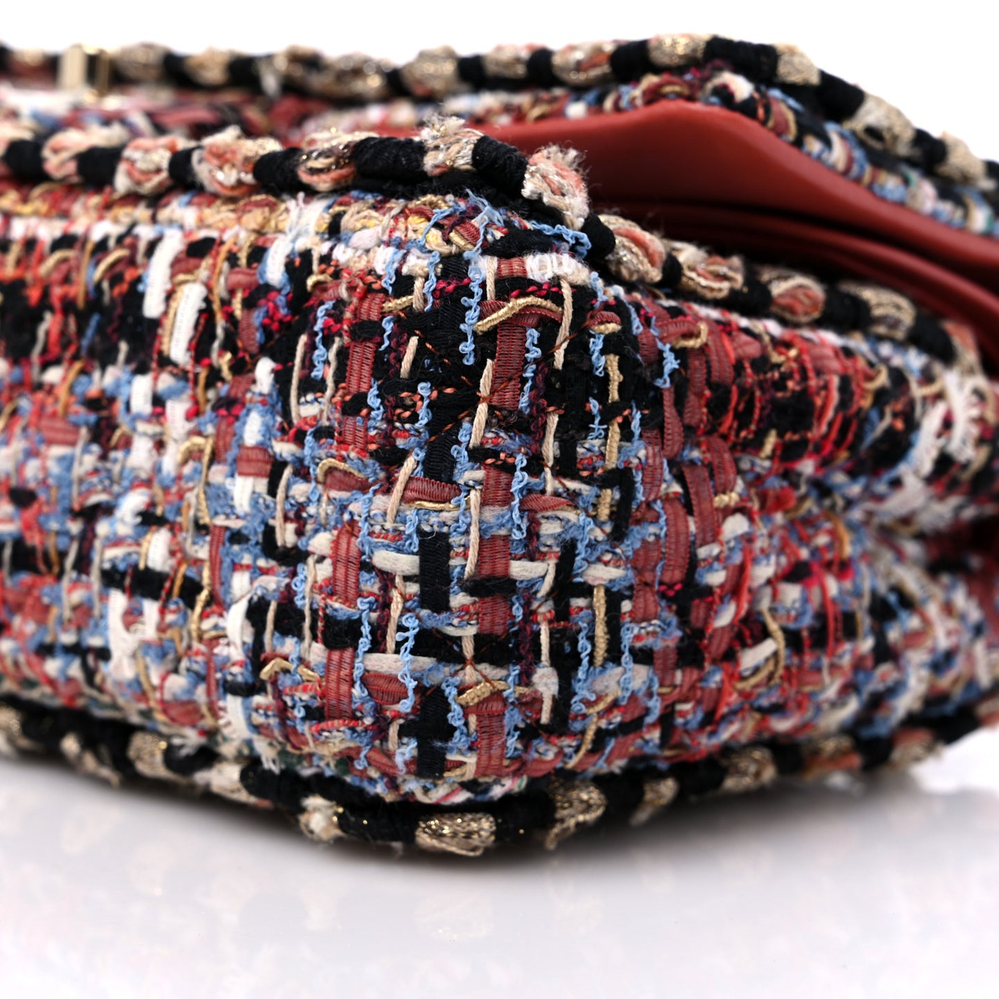 Tweed Quilted Rectangular Flap Multi