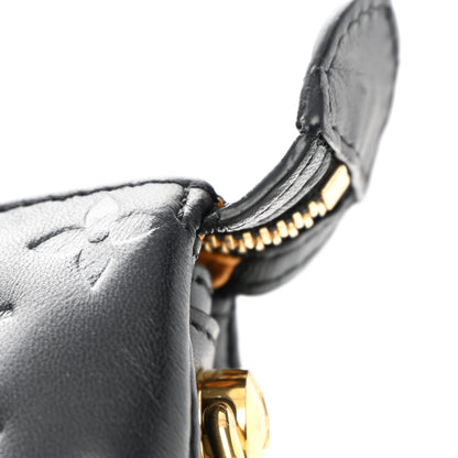 Louis Vuitton Lambskin Embossed Monogram Coussin MM Black 19 of 19