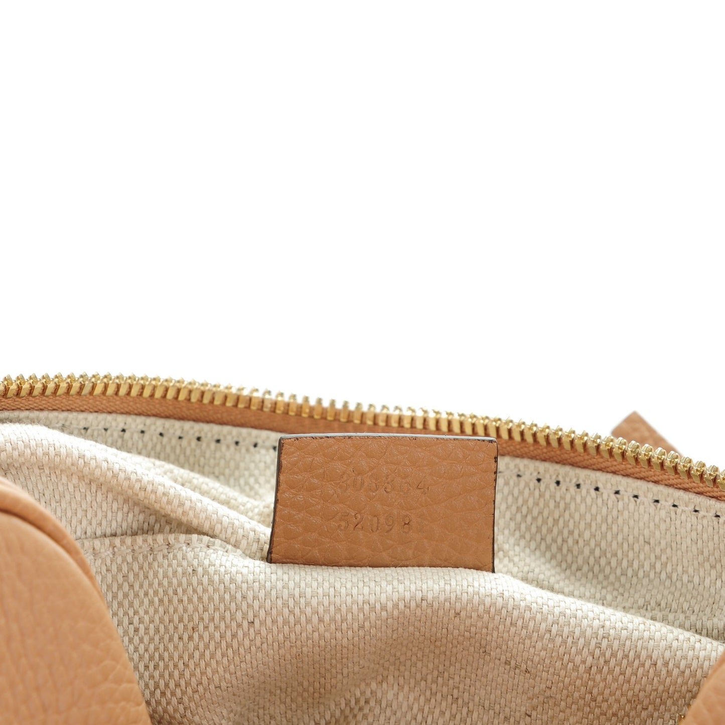 Pebbled Calfskin Small Soho Disco Bag Camelia