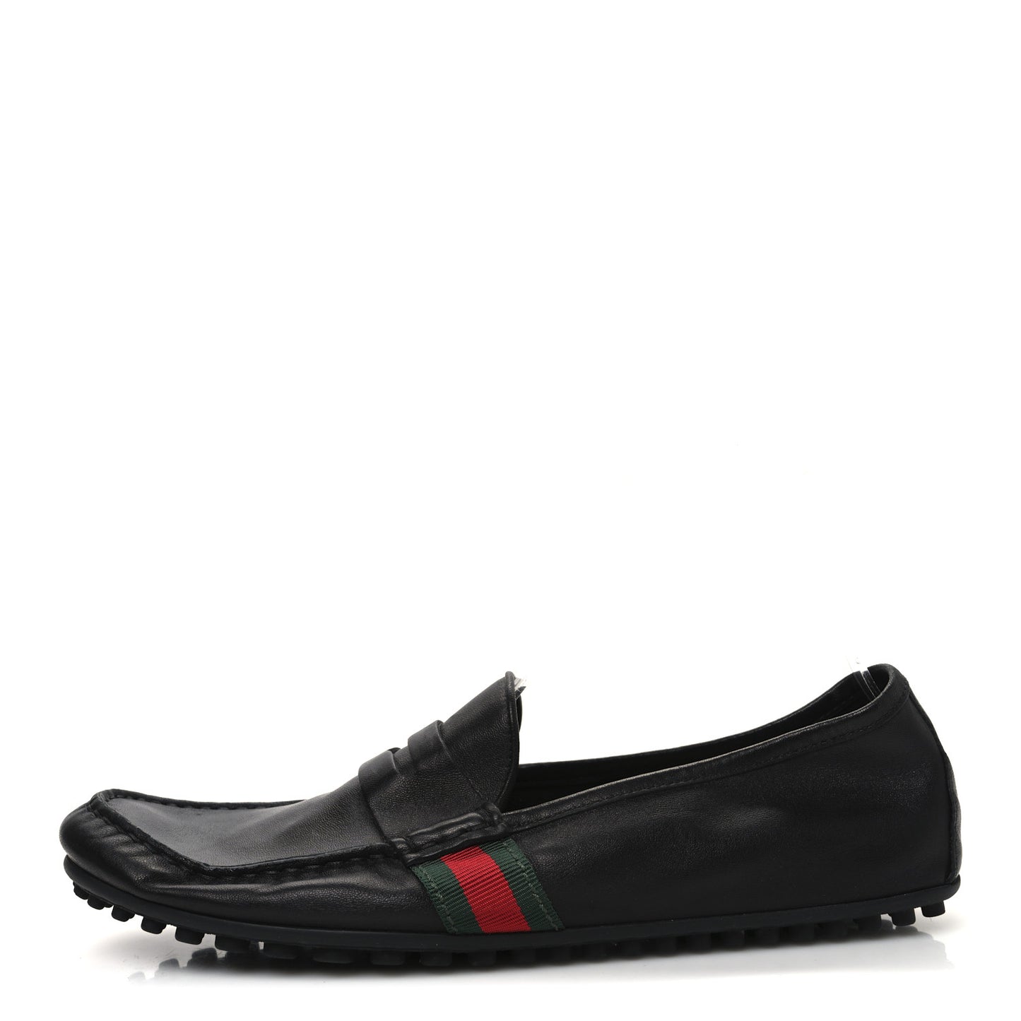 Nappa Web Mens Kanye Driver Loafers 8.5 Black