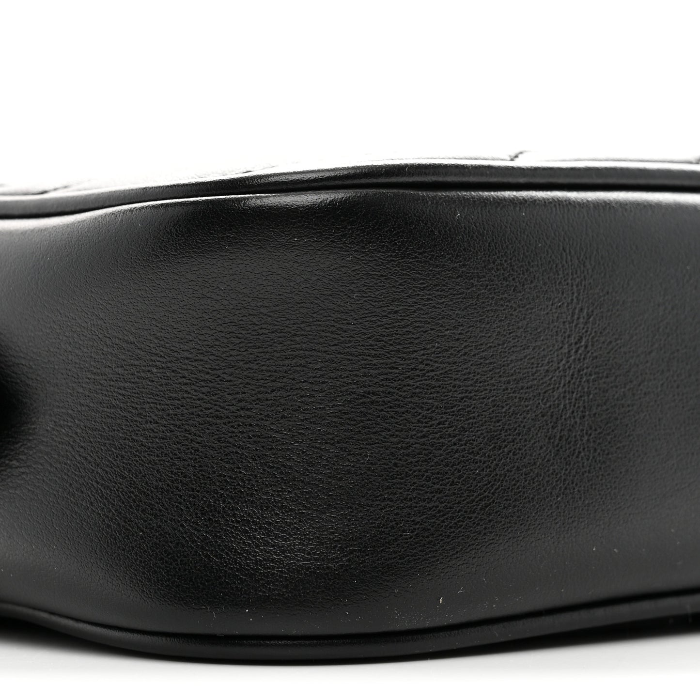 Calfskin Matelasse Mini GG Marmont Chain Shoulder Bag Black