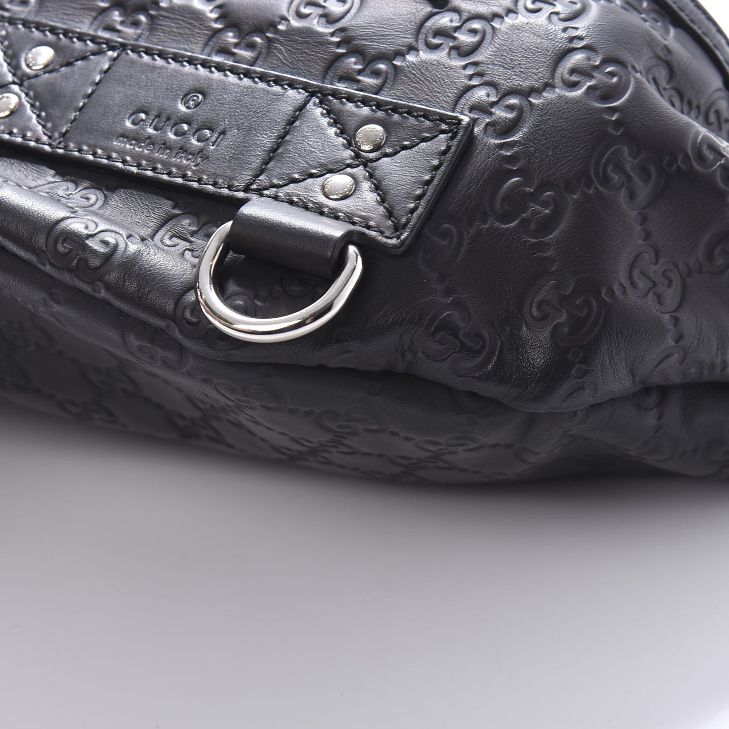 Guccissima Web Belt Bag Black