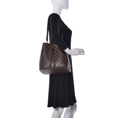 Louis Vuitton Monogram Neonoe MM Black 2 of 8