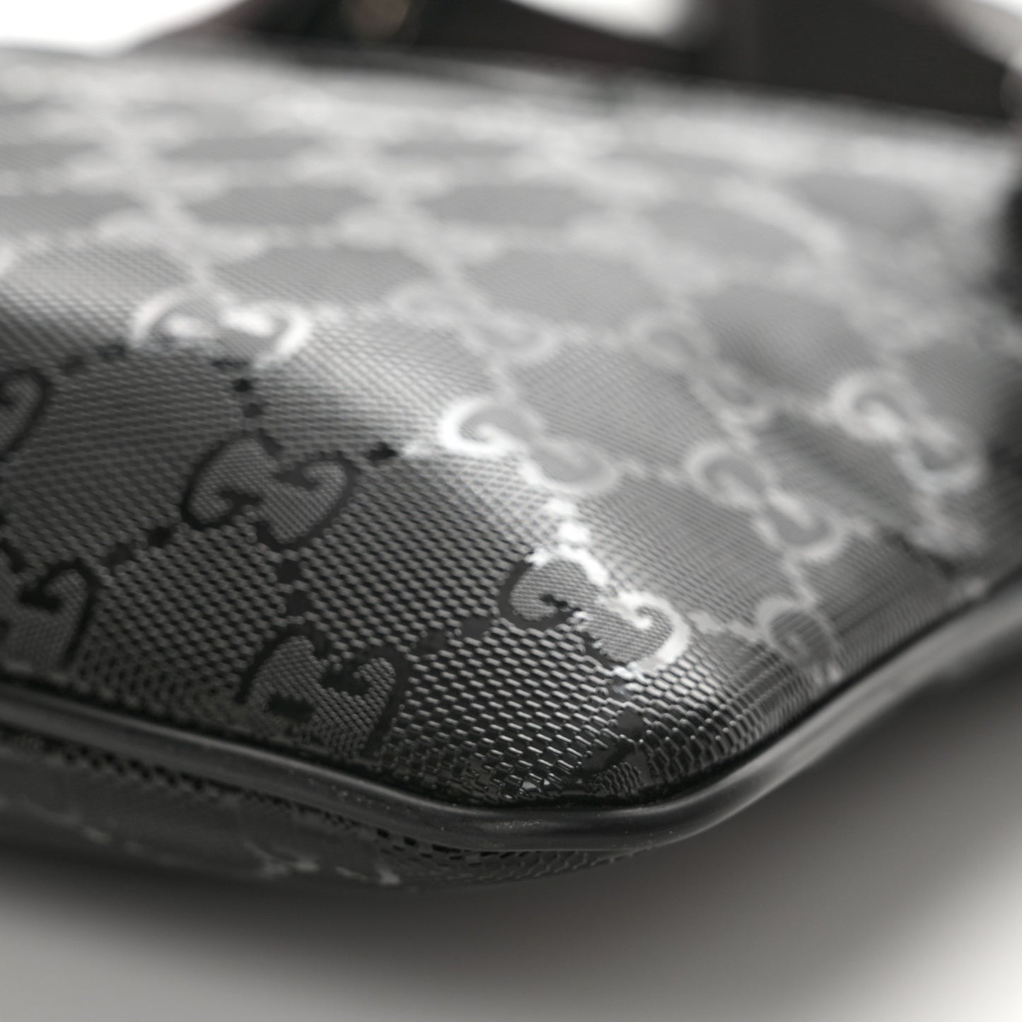 Imprime Monogram Small Flat Messenger Bag Black