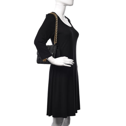 Christian Dior Lambskin Cannage Large Dioraddict Flap Bag Black 2 of 10
