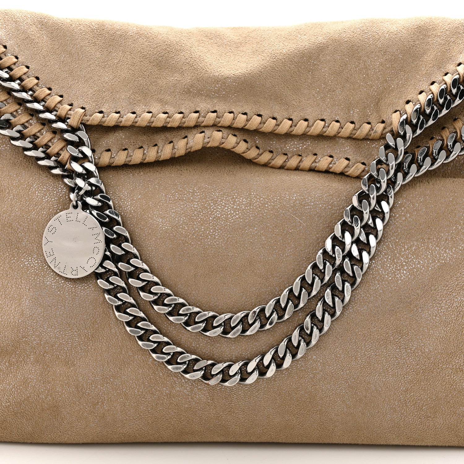 Stella McCartney Shaggy Deer Falabella Fold Over Tote Taupe 8 of 10