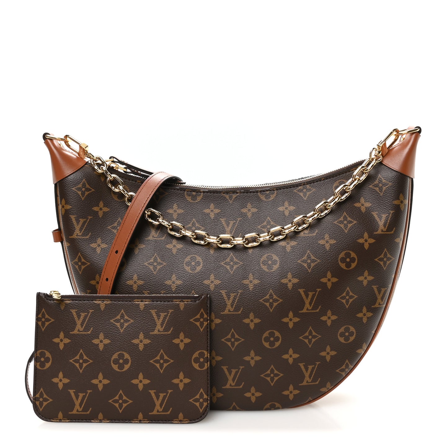 Reverse Monogram Loop Hobo
