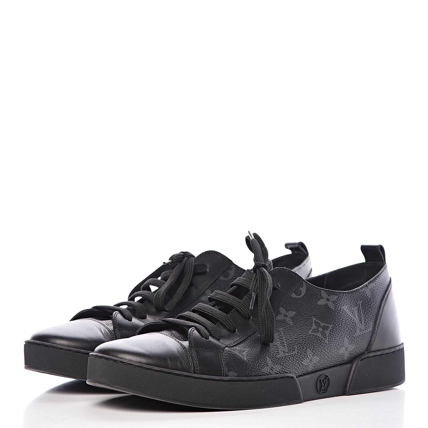 Louis Vuitton Monogram Eclipse Match Up Sneakers 7 Black 3 of 10