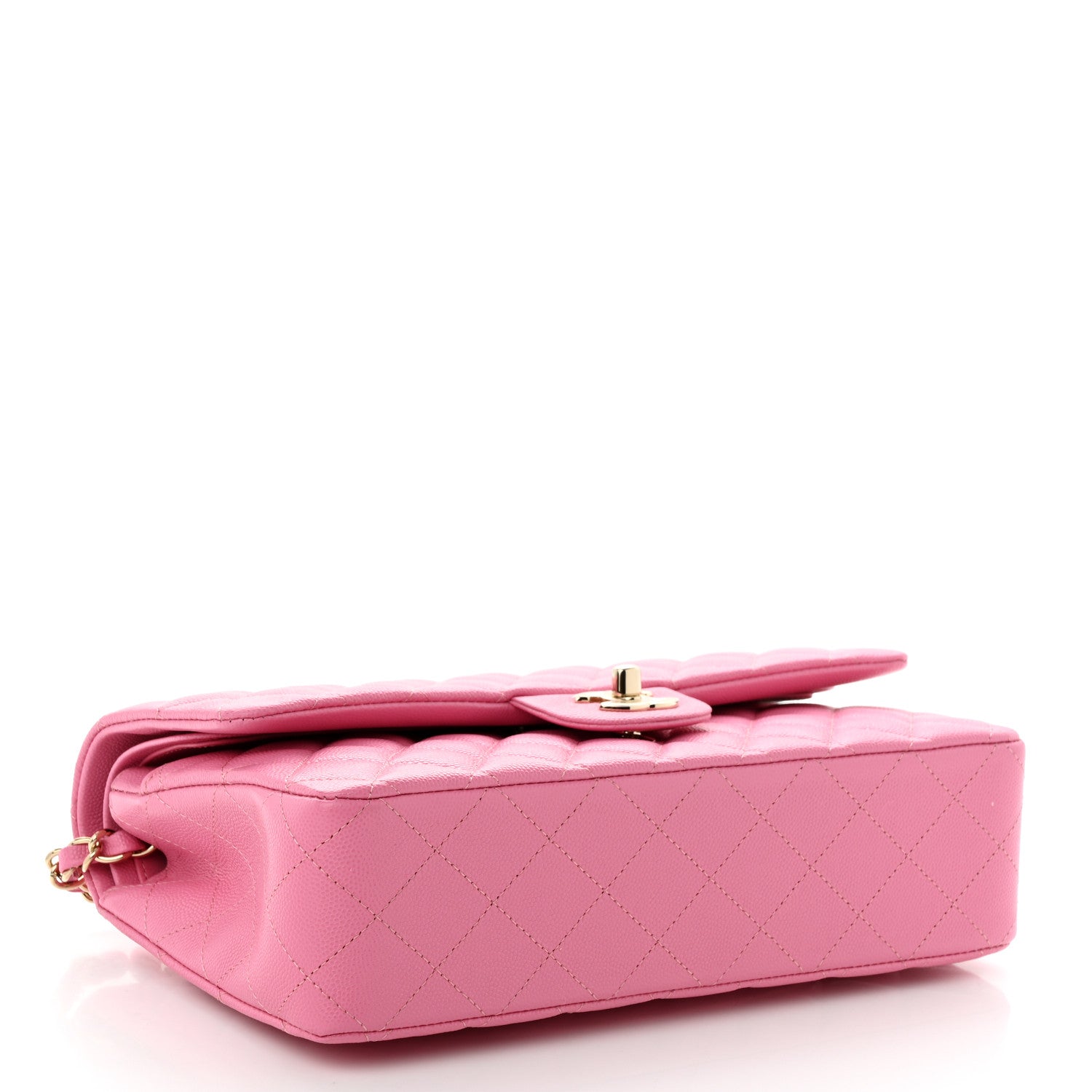 Chanel Caviar Quilted Medium Double Flap Pink 4 of 10