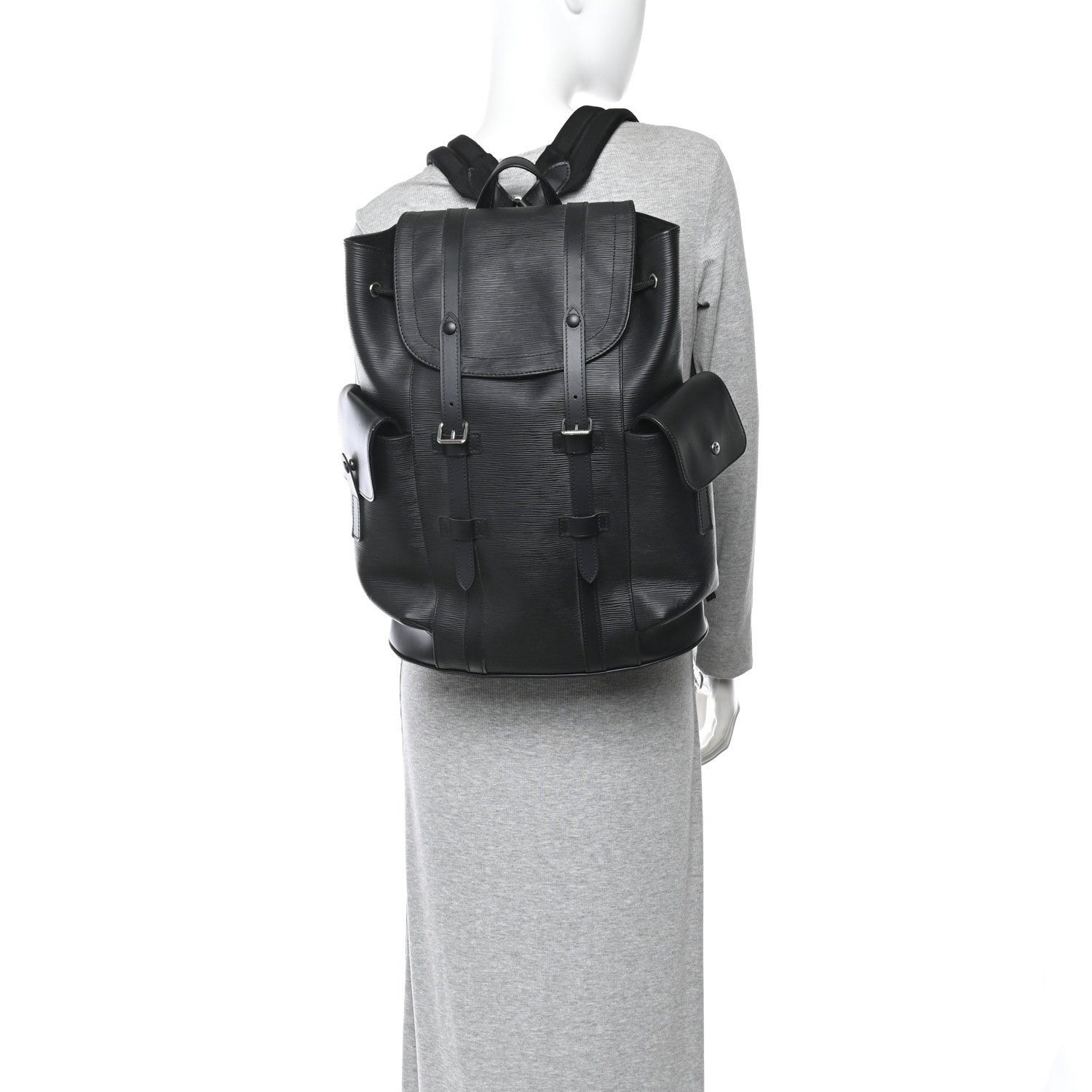 Louis Vuitton Epi Christopher Backpack PM Black 2 of 9