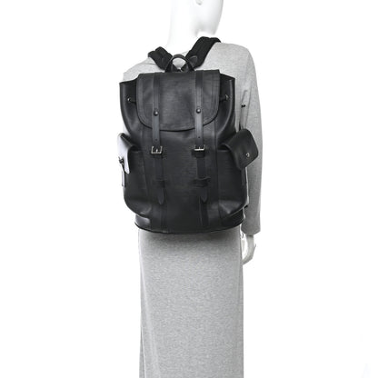 Louis Vuitton Epi Christopher Backpack PM Black 2 of 9