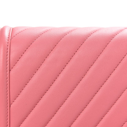 Chanel Lambskin Chevron Quilted New Medium Boy Flap Pink 8 of 12