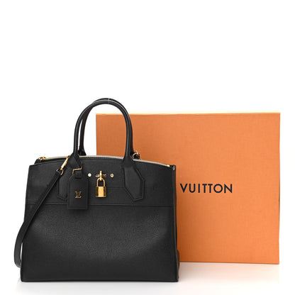 Louis Vuitton Taurillon City Steamer MM Black 11 of 11