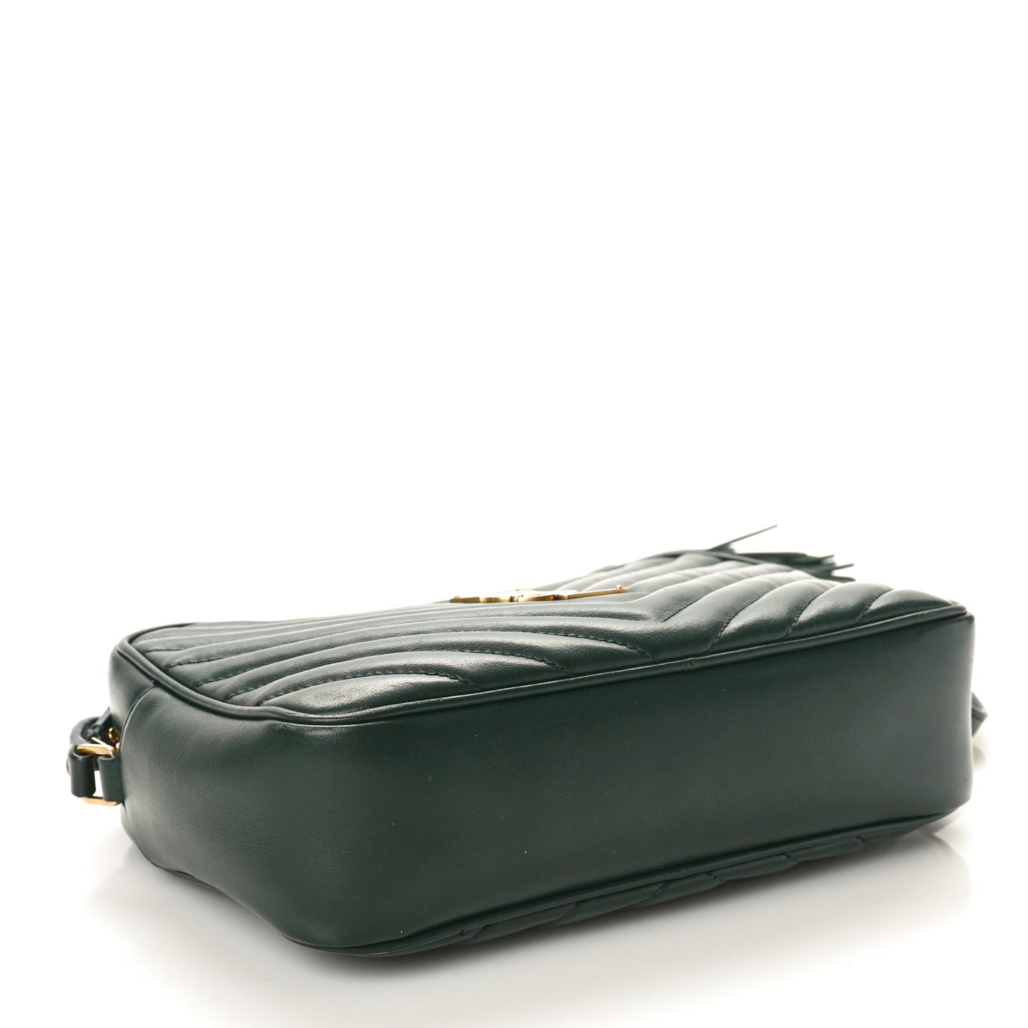 Calfskin Matelasse Monogram Lou Camera Bag Vert Fonce