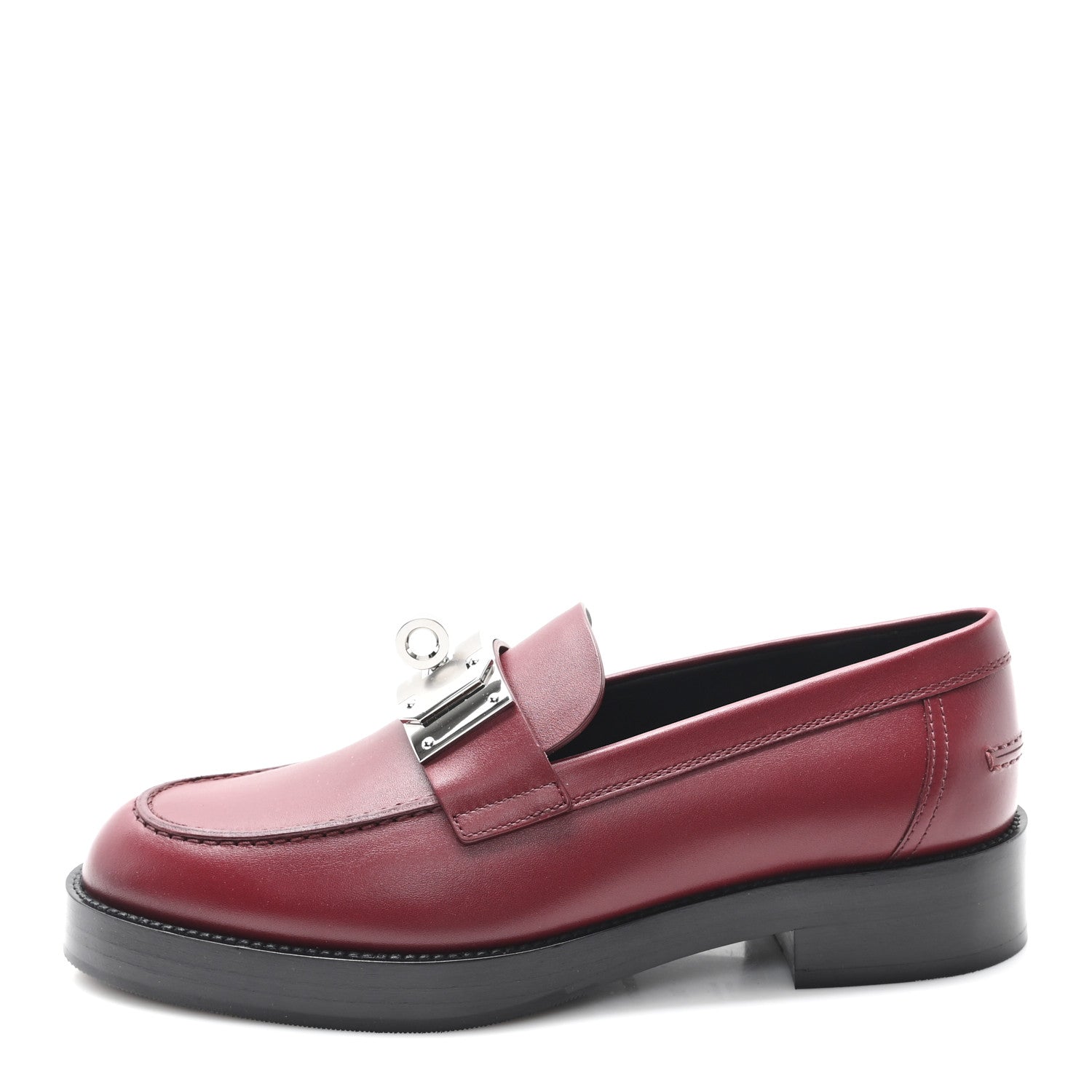 Hermes Calfskin Womens Hot Loafer 38 Rouge H 1 of 10