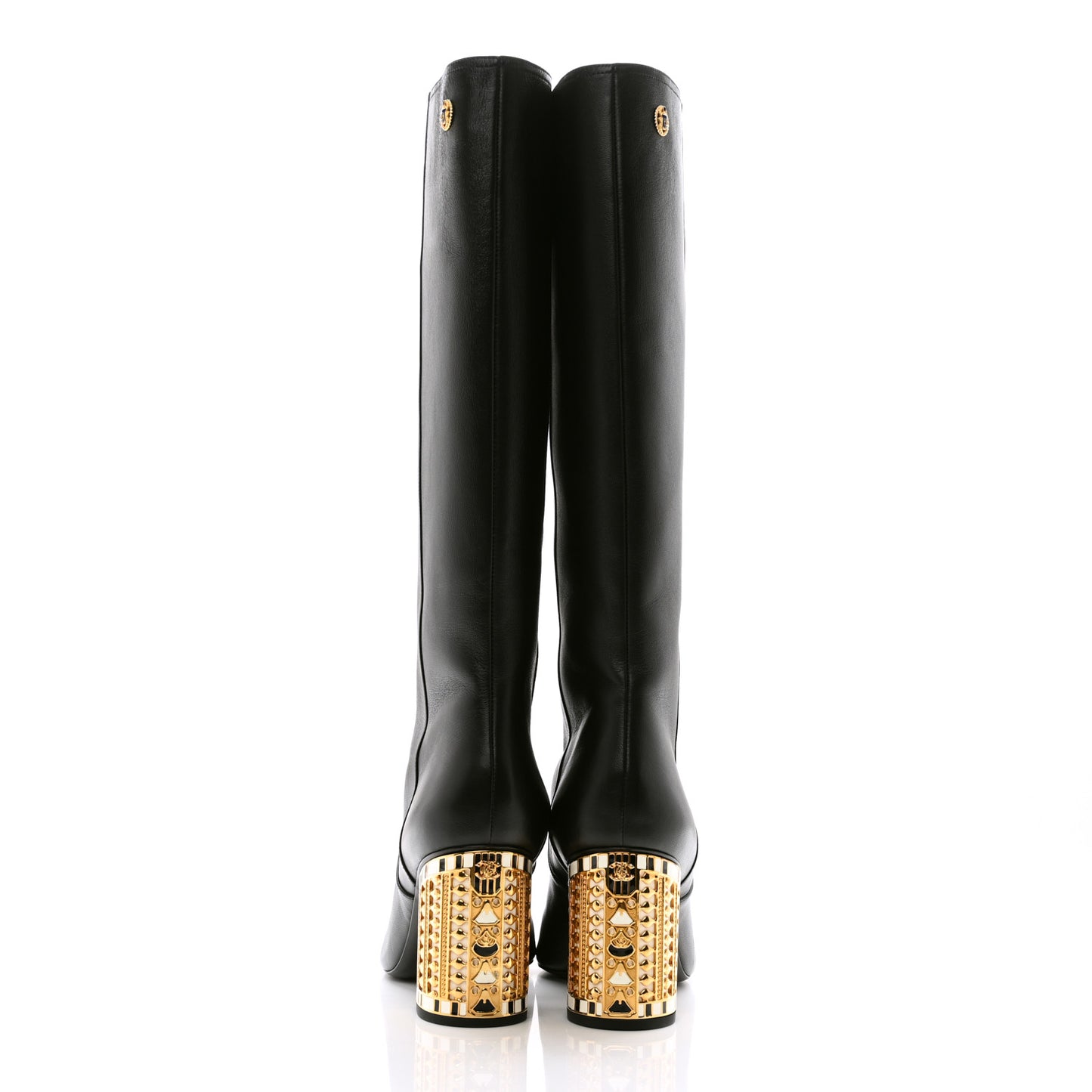 Lambskin Cap Toe Metiers D'Art High Boots 38 Black