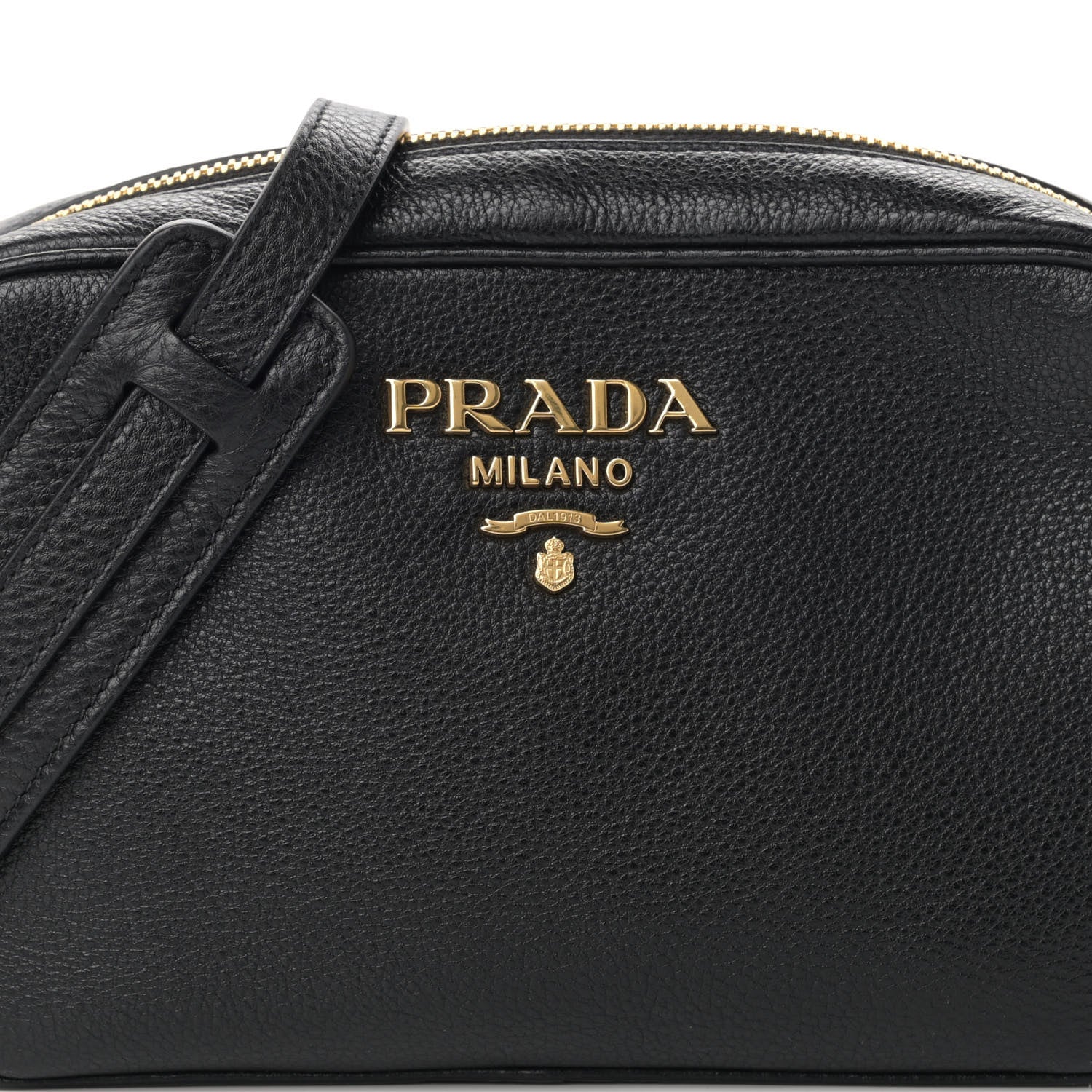 Prada Vitello Daino Mini Camera Crossbody Black 11 of 12