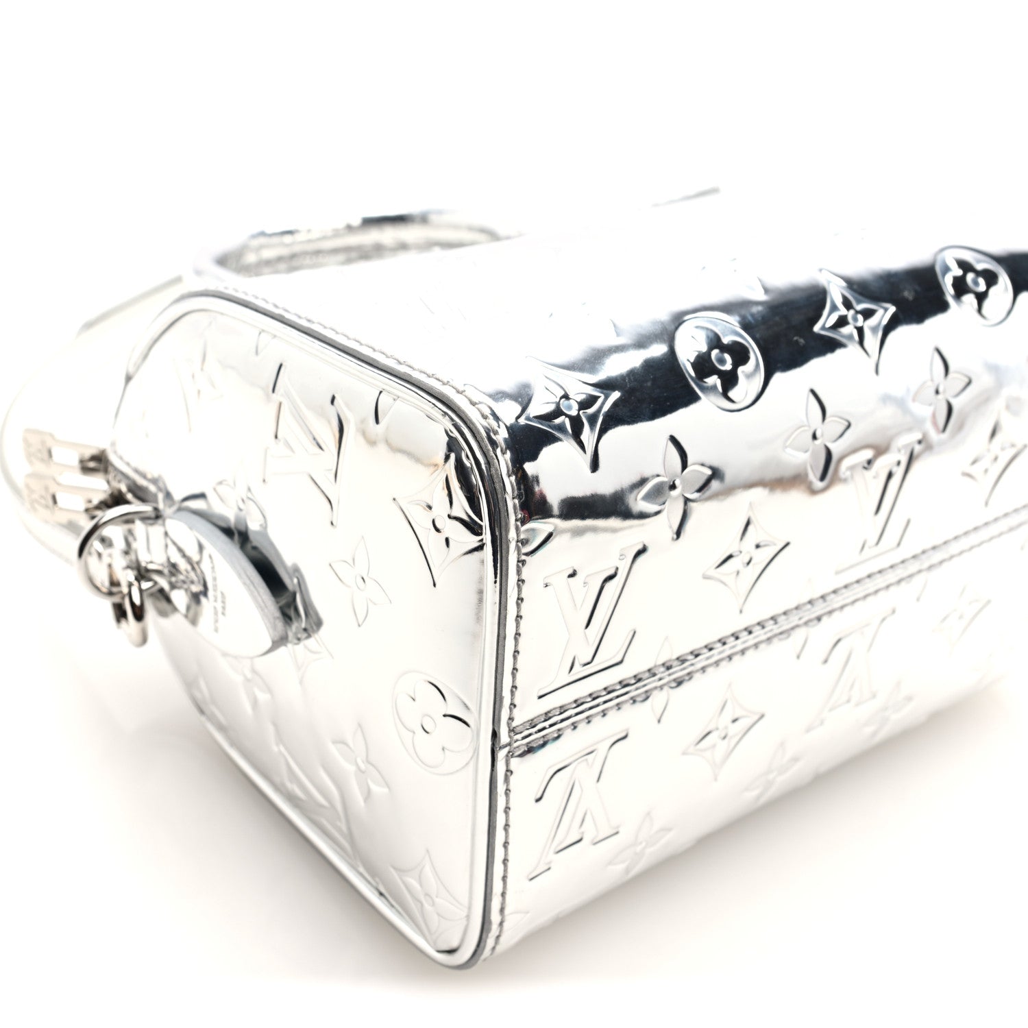 Louis Vuitton Monogram Miroir Speedy Bandouliere 20 Silver 8 of 9