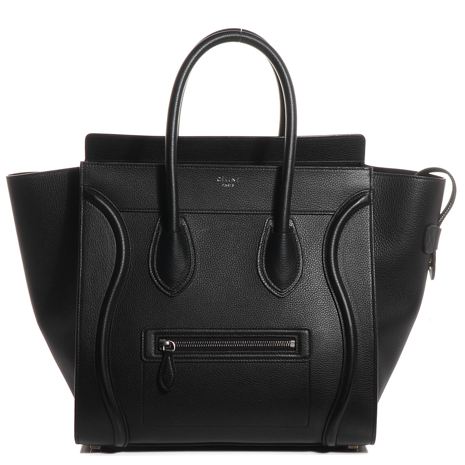 Celine Drummed Calfskin Mini Luggage Black 1 of 9