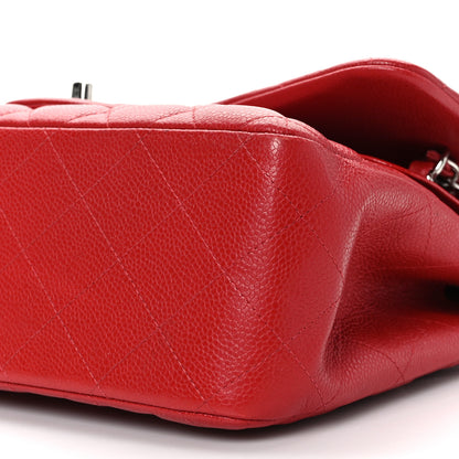 Chanel Caviar Quilted Jumbo Double Flap Red 9 of 9