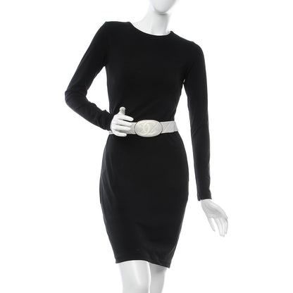 Chanel Calfskin Quilted CC Belt 90 36 White 2 of 7