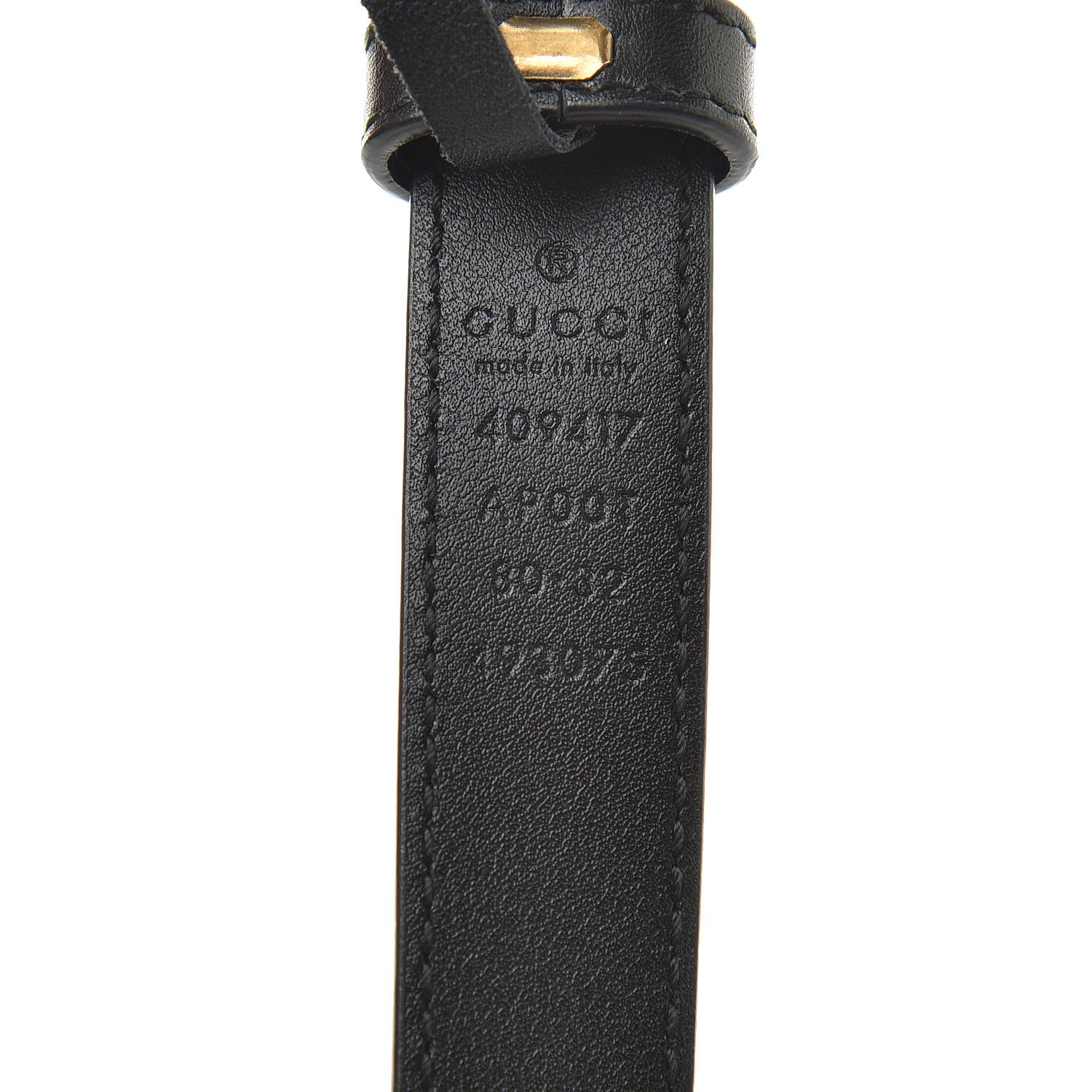 Gucci Calfskin Double G 20mm Belt 80 32 Black 4 of 6