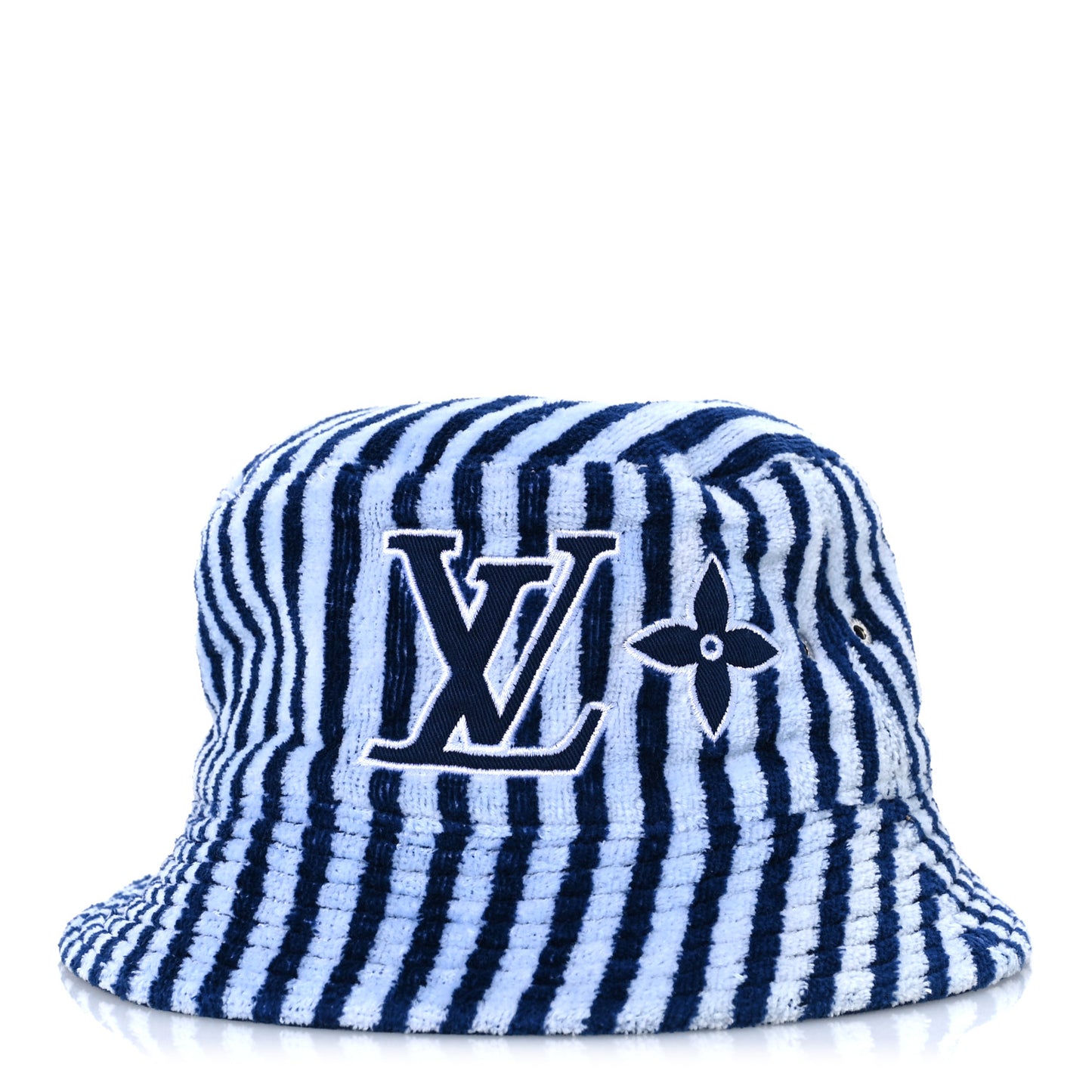LV Graphical Reversible Bucket Hat Blue