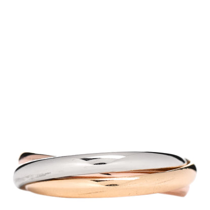 Cartier 18K Pink Yellow White Gold Small Trinity Ring 58 8.25 1 of 4