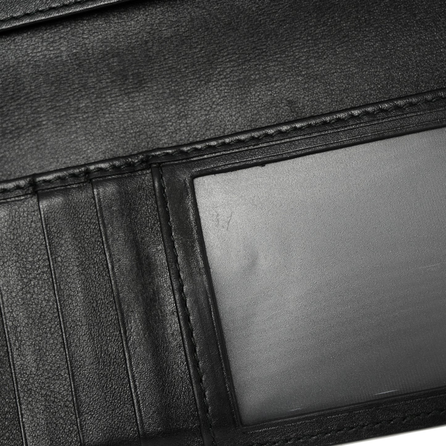 Microguccissima Bi-Fold Organizer Wallet Black