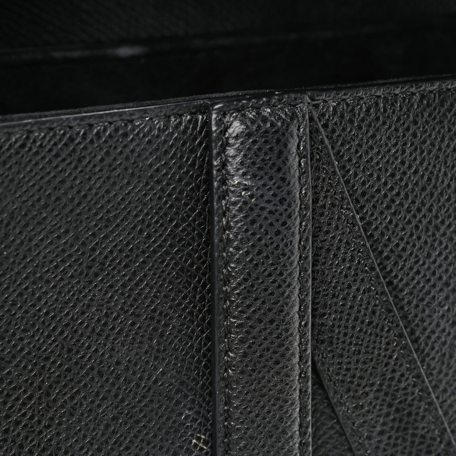 Christian Dior Grained Calfskin Saddle Bag Black 10 of 10