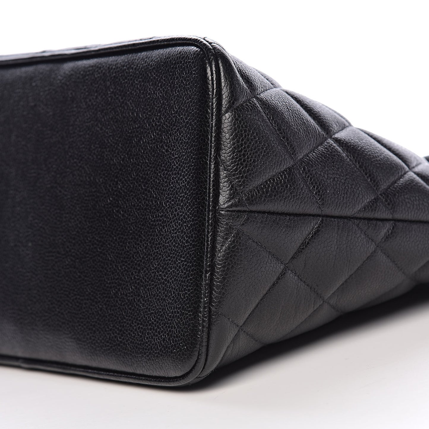 Caviar Quilted Medallion Tote Black