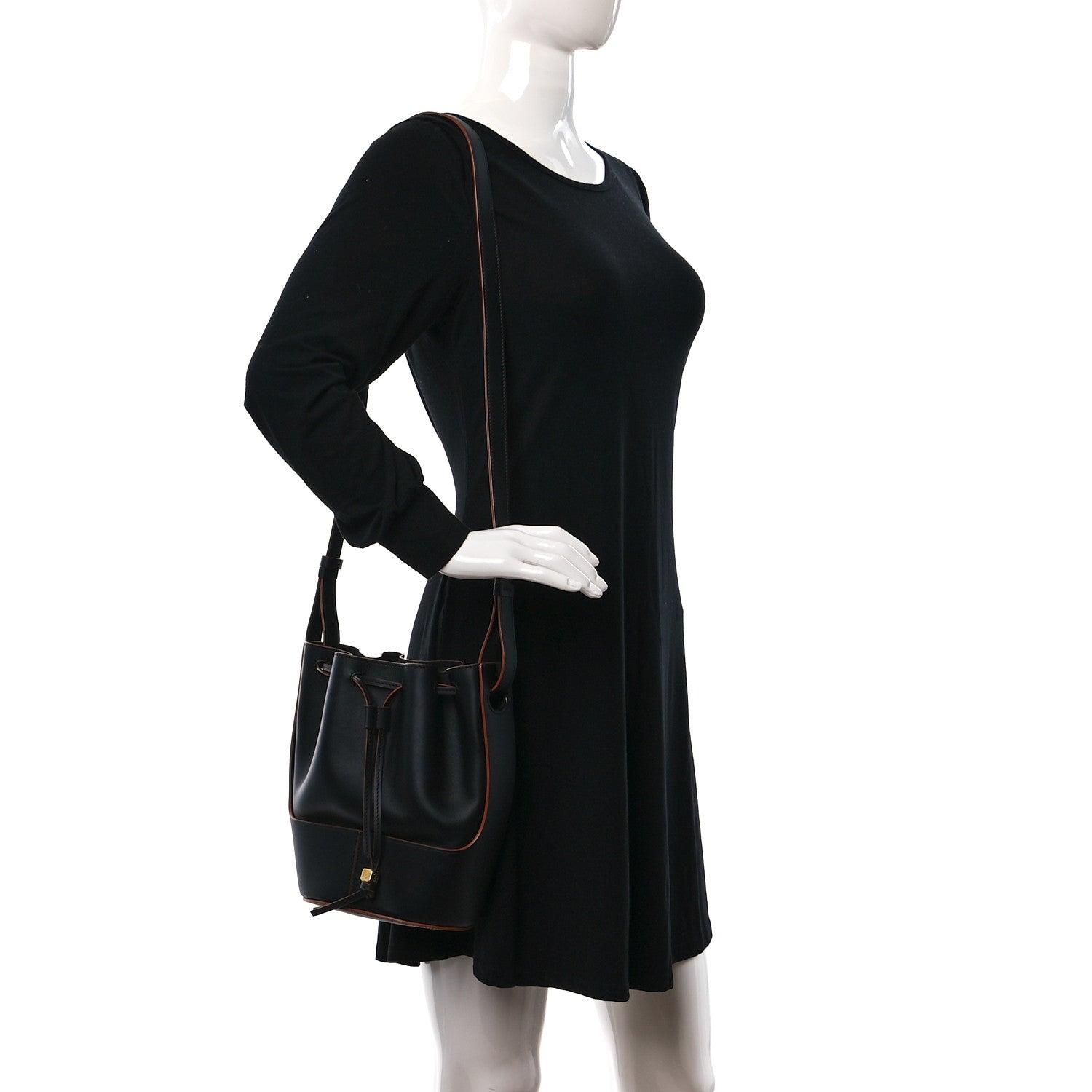 Loewe Nappa Calfskin Small Balloon Bag Black 2 of 9