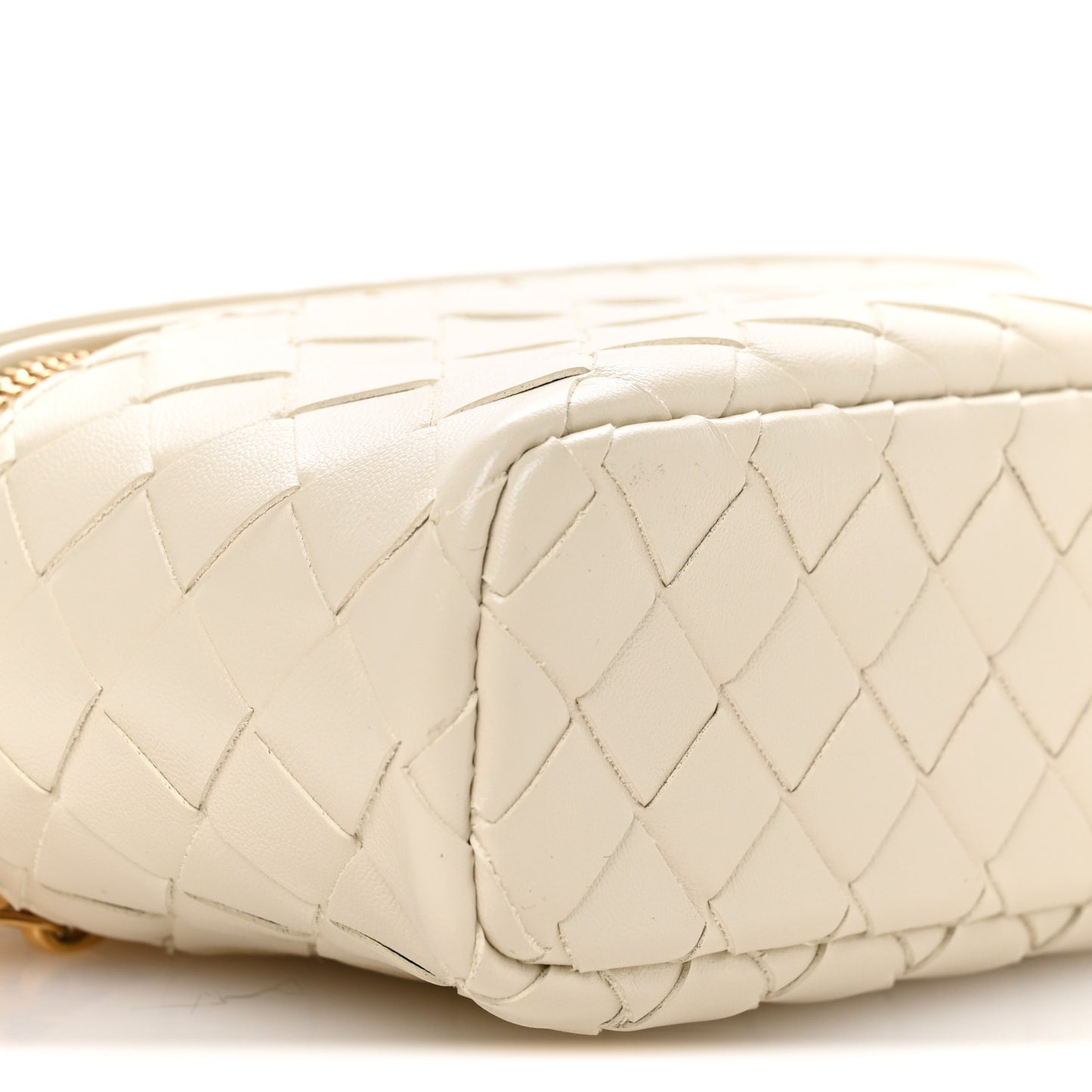 Calfskin Intrecciato Bang Bang Vanity Case Sea Salt