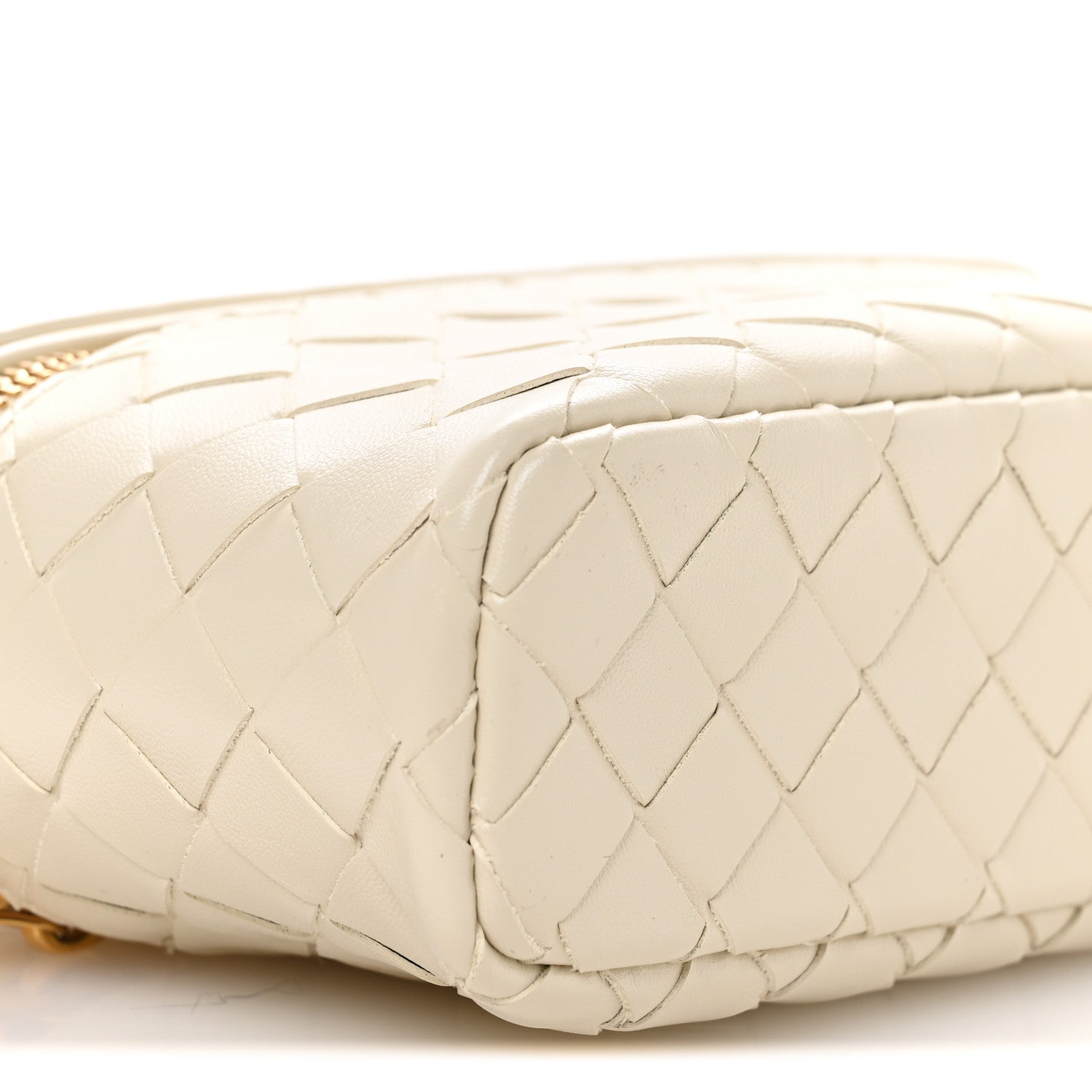 Bottega Veneta Calfskin Intrecciato Bang Bang Vanity Case Sea Salt 9 of 11