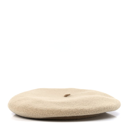 Hermes Merinos Wool Felt Felicity Beret Hat 57 Sable 1 of 10