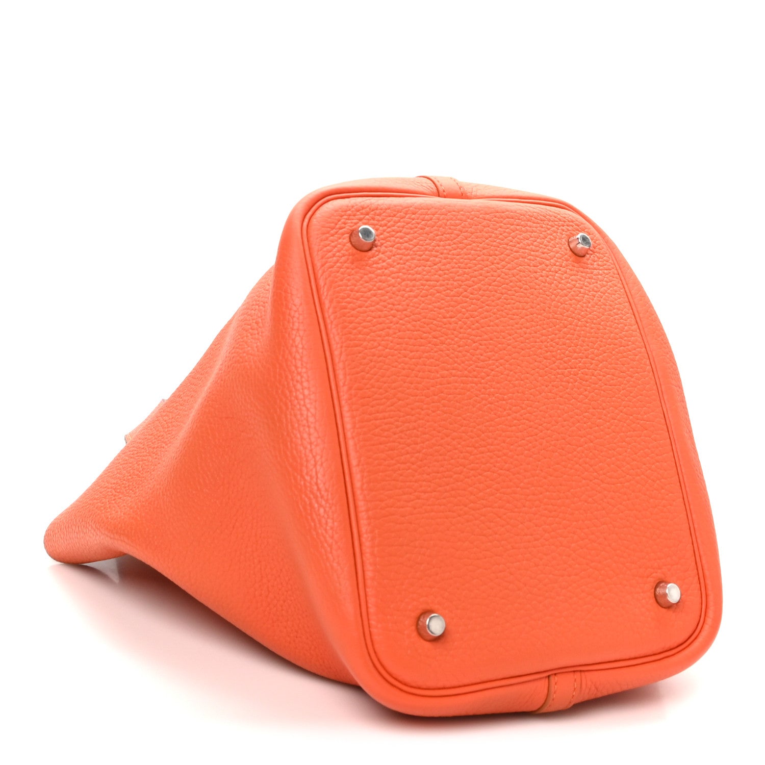 Hermes Taurillon Clemence Picotin Lock 22 MM Orange 4 of 10
