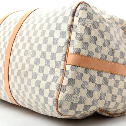 Louis Vuitton Damier Azur Keepall Bandouliere 55 6 of 13