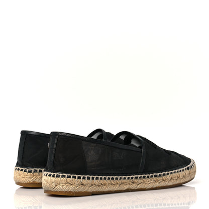 Chanel Mesh Grosgrain CC Espadrilles 40 Black 4 of 8