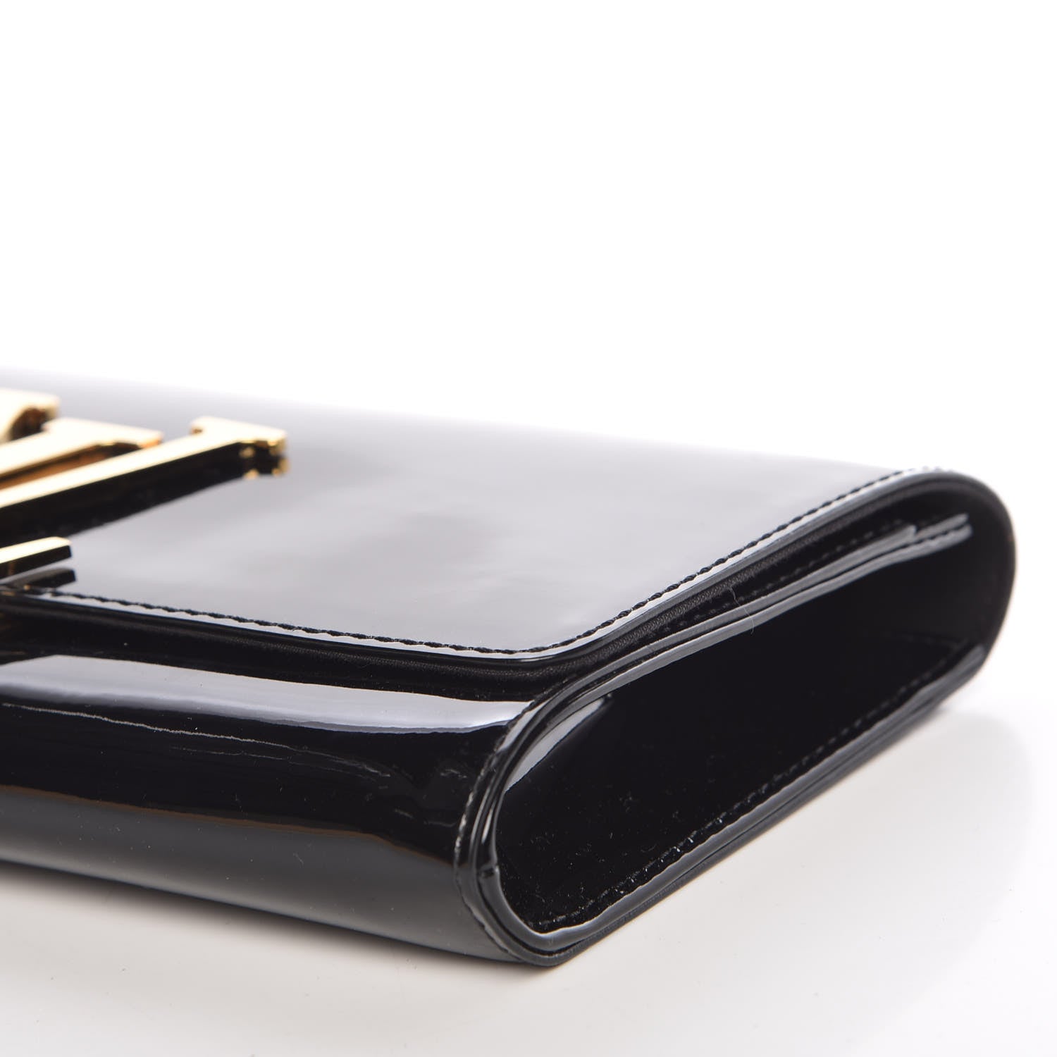 Louis Vuitton Patent Neo Sobe Louise EW Clutch Black 9 of 9