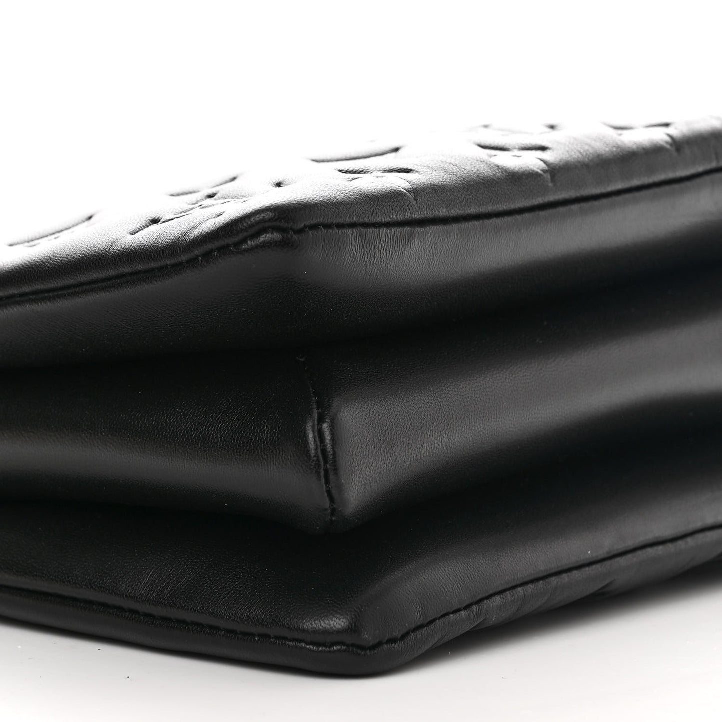 Lambskin Embossed Monogram Coussin BB Black