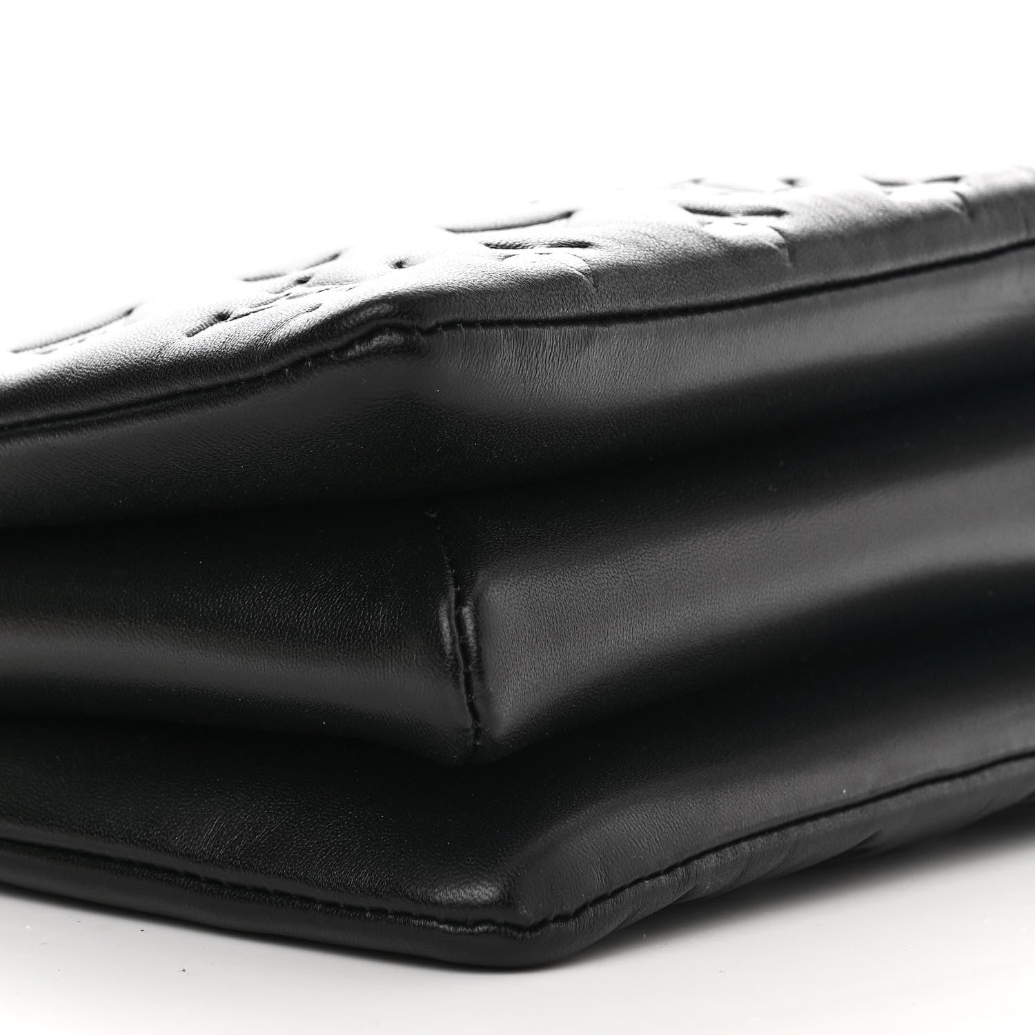 Louis Vuitton Lambskin Embossed Monogram Coussin BB Black 10 of 12