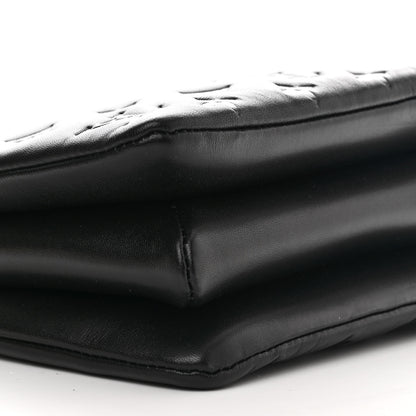 Louis Vuitton Lambskin Embossed Monogram Coussin BB Black 10 of 12