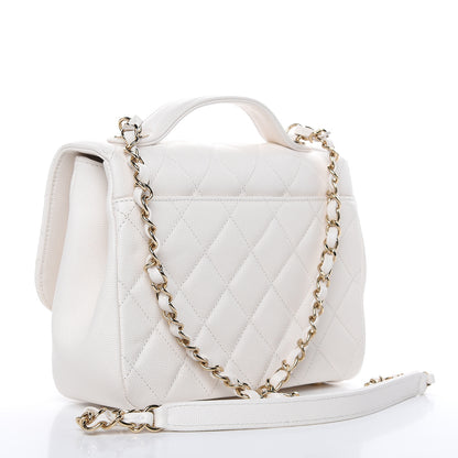 Chanel Caviar Quilted Medium Business Affinity Flap White 4 of 17