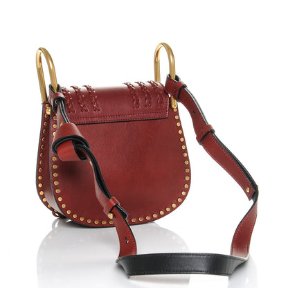 Chloe Calfskin Braided Mini Hudson Shoulder Bag Sienna Red 3 of 6