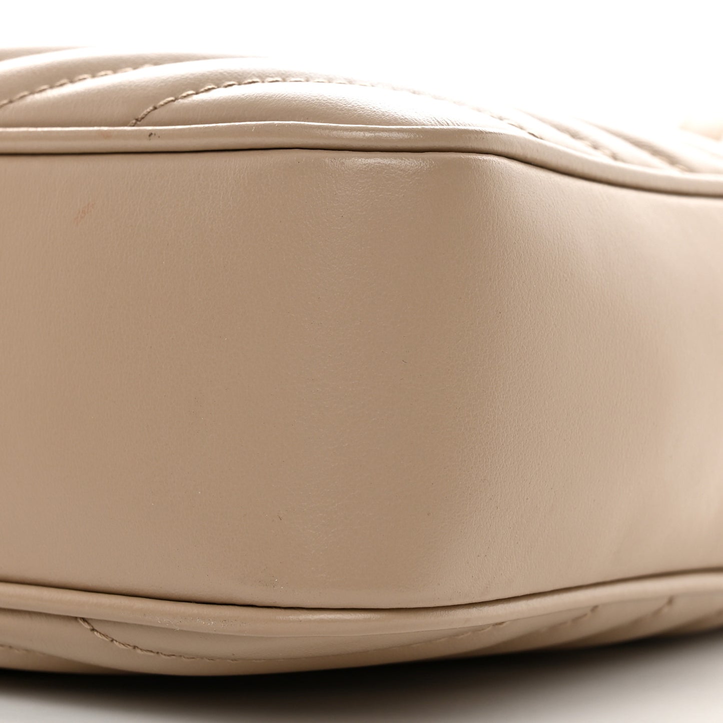 Calfskin Matelasse Monogram Lou Camera Bag Dark Beige
