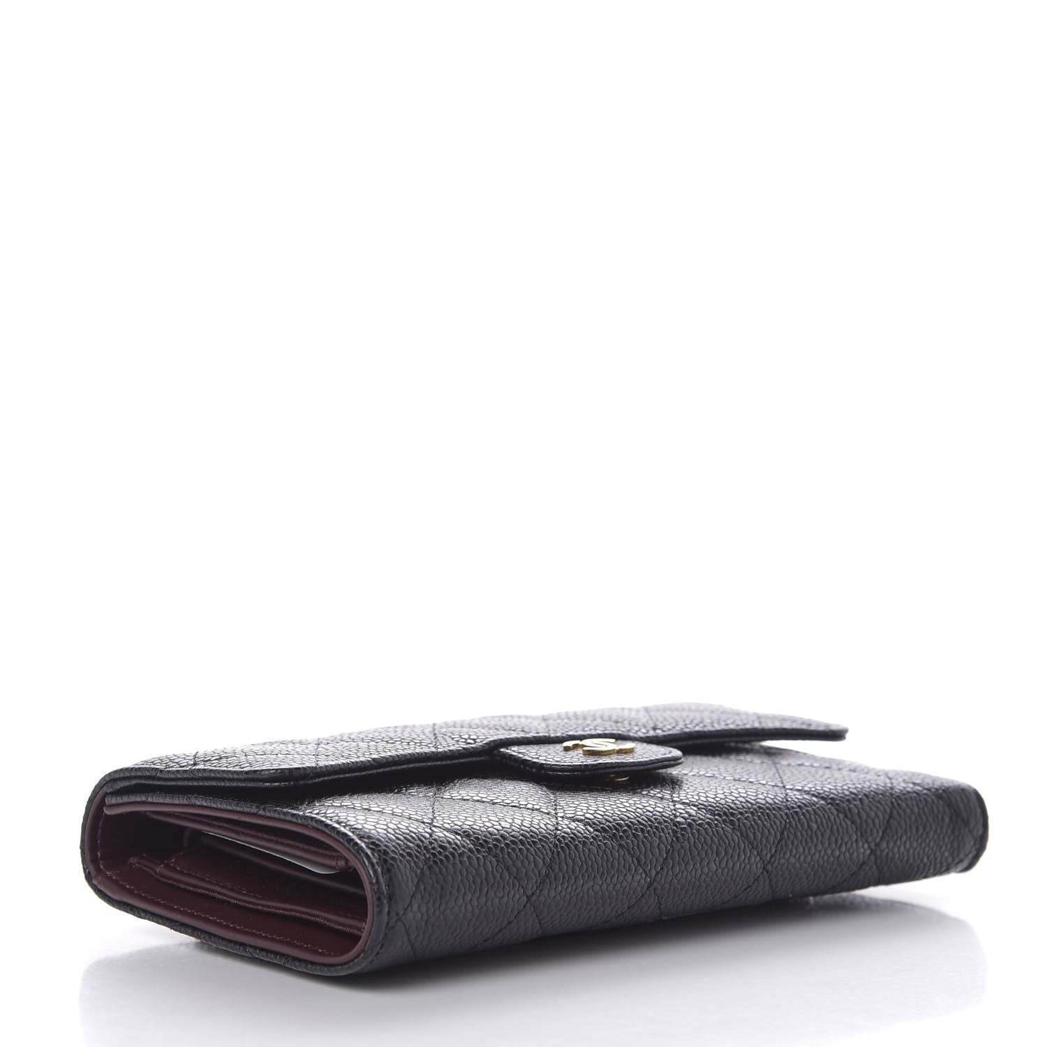 Chanel Caviar Quilted Long Flap Wallet Black 4 of 10