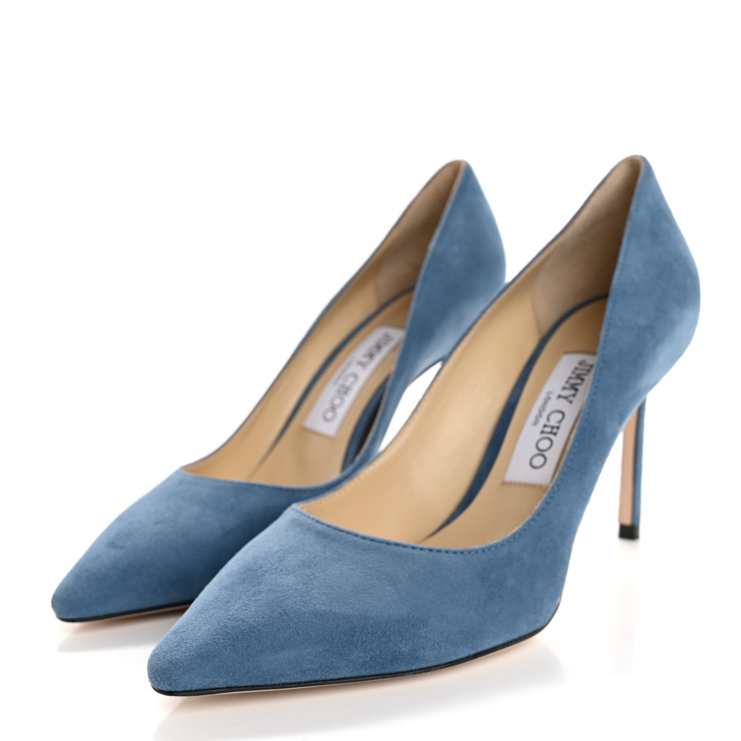 Jimmy Choo Suede Romy 85 Pumps 36.5 Butterfly Blue 1637325