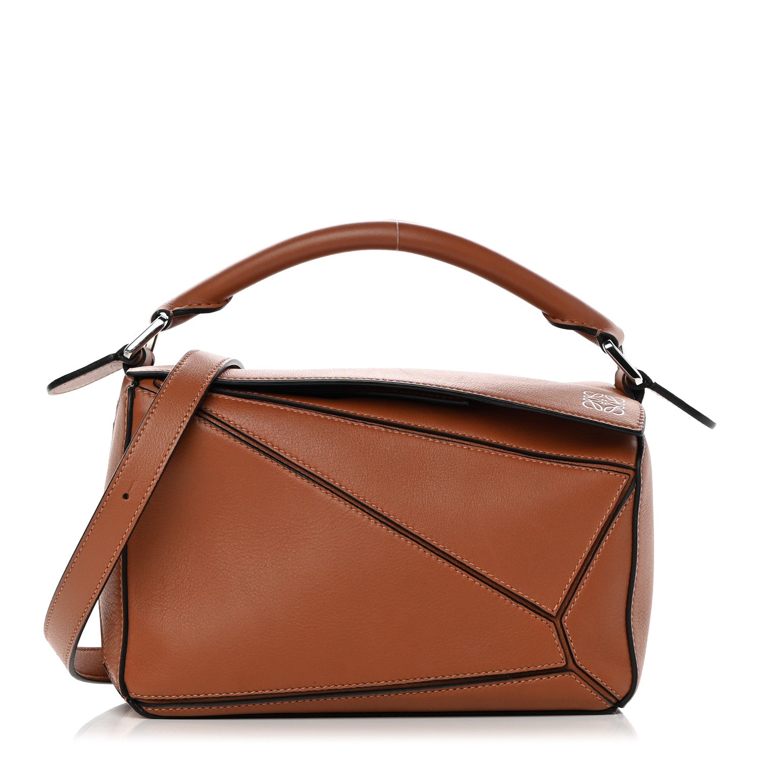 Loewe Calfskin Small Puzzle Bag Tan 1 of 14