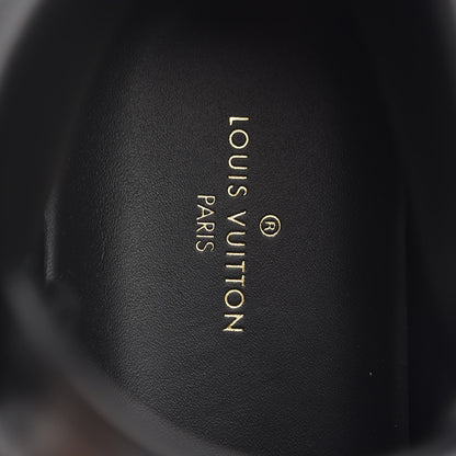 Louis Vuitton Calfskin Monogram Eclipse Rivoli High Top Sneakers 9 Black 7 of 8